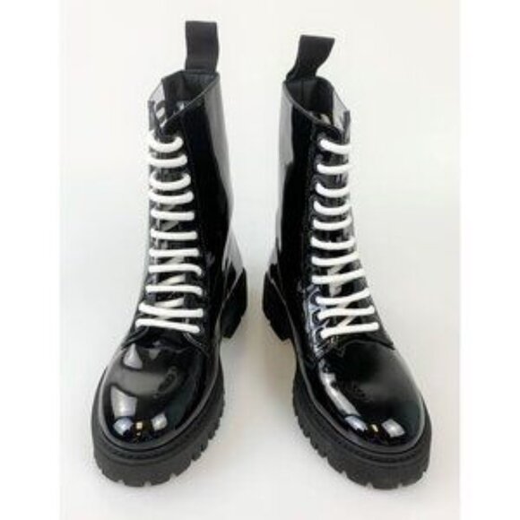 NIB Authentic Moschino PVC Logo Boots - Picture 5 of 13